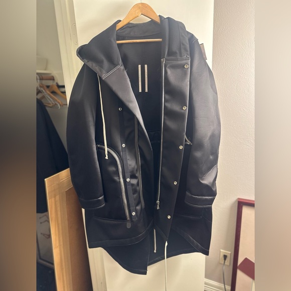 Rick Owens Bauhaus Fishtail Parka 'Black' Size 40US
